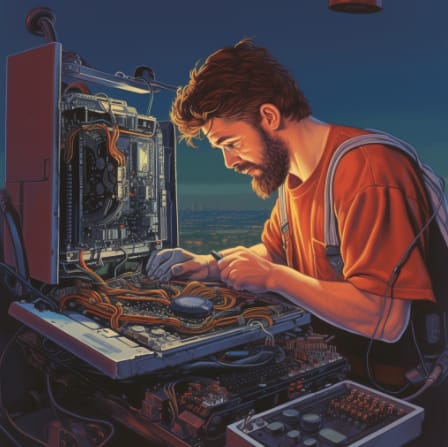 foto składanie komputera